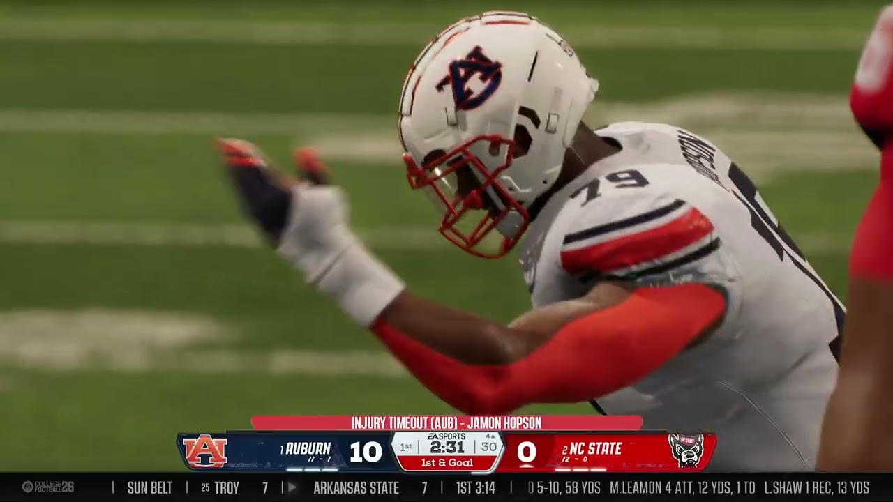 2046 SEC Championship: #2 NC State (12-0 [8-0]) vs #1 Auburn (11-1 [7-1])