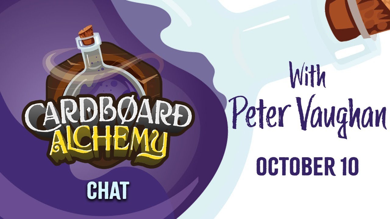Cardboard Chat with Peter Vaughan 10/10: Chat to a Board Game Publisher!