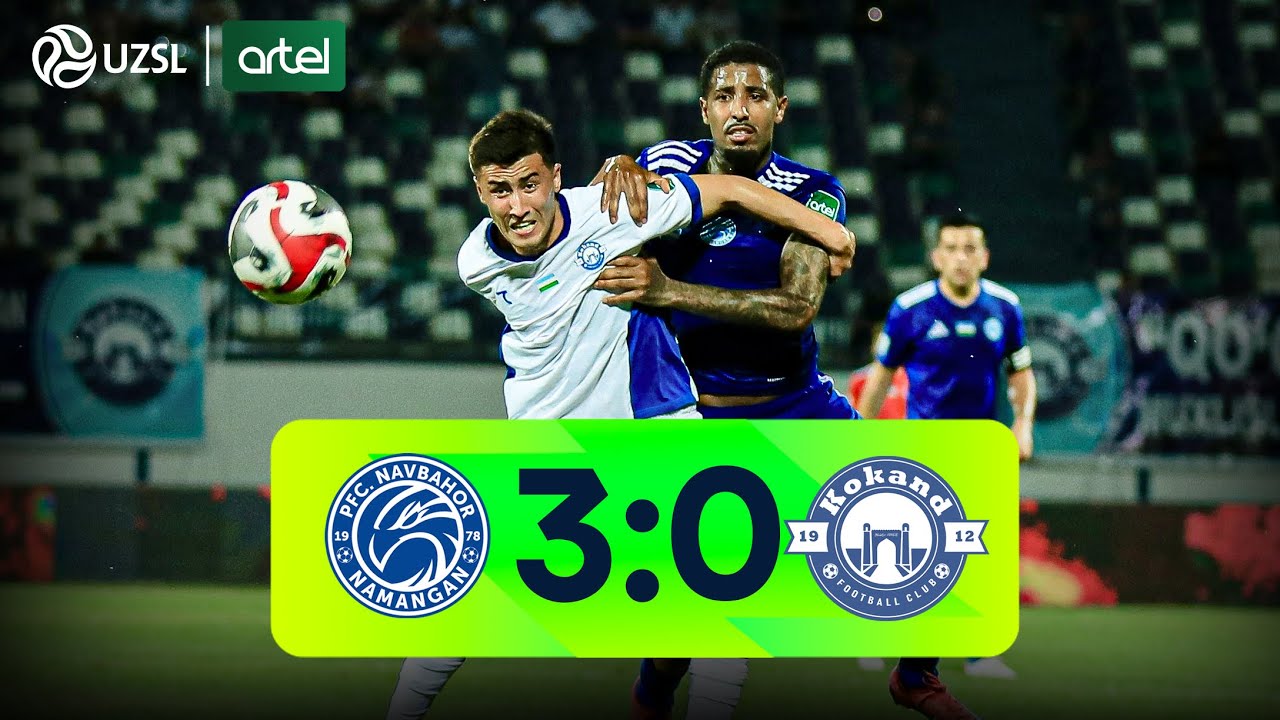 Superliga 11-tur. Navbahor - Qo‘qon-1912 bahsida kiritilgan gollar va xavfli vaziyatlar (Highlights)