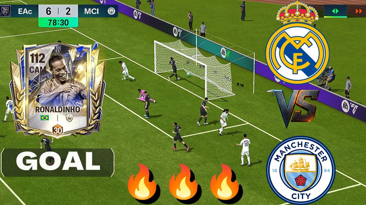 REAL MADRID VS MAN CITY 🔥 FULL MATCH 😱#fcmobile #fifa #fc25 #fc26 #ai #gaming #football