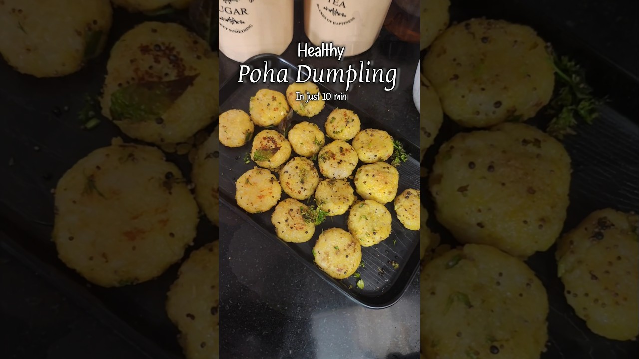 Golden Rava Poha Dumplings | Guilt-Free Frying #RavaPohaDumplings#HealthySnacks#CrispyAndHealthy