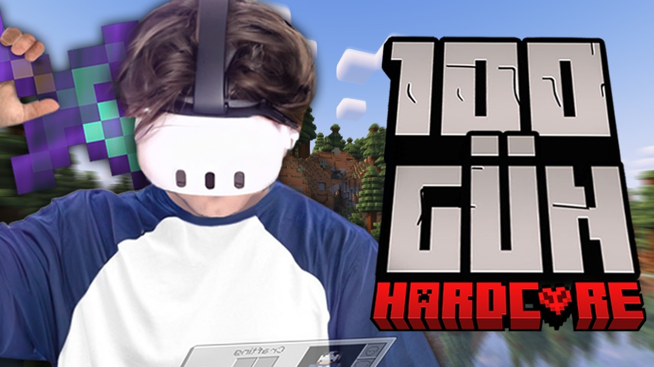 Minecraft HARDCORE&rsquo;DA 100 G&uuml;n! - iplusd VR