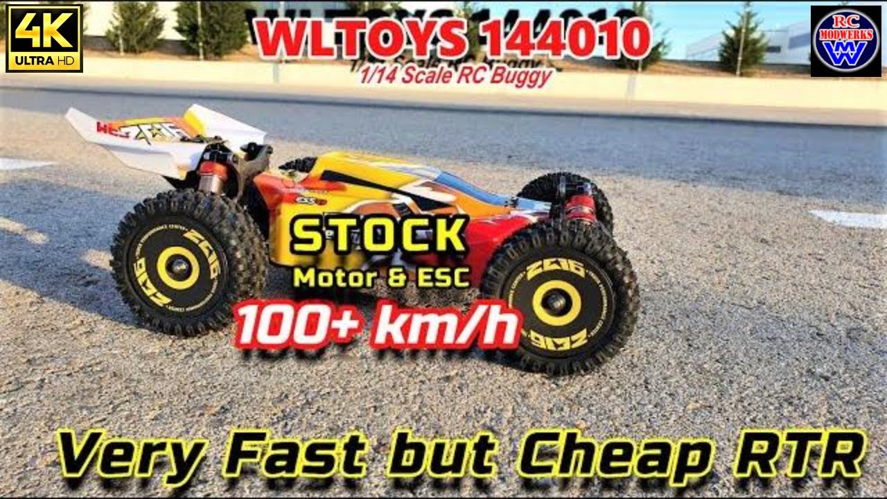 🎦 #112 Wltoys 144010 Speed Test ... 100+ km/h with 3s Lipo and STOCK Electronics
