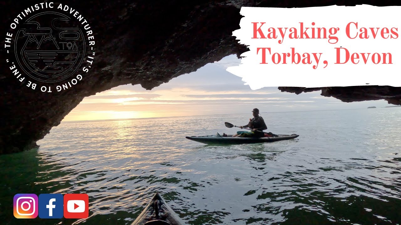 Kayaking caves on the South Devon coast in the Chelan 120 & Chelan 140