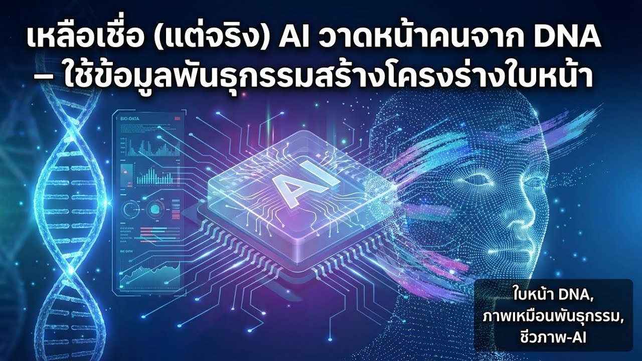 AI วาดใบหน้าจากดีเอ็นเอ: เปิดโลกพอร์ตเทรตเชิงพันธุกรรม