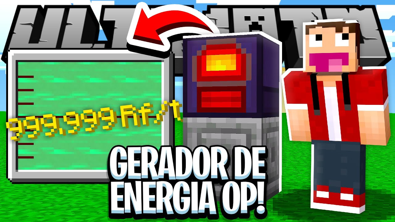 FIZ UM GERADOR DE ENERGIA OP SEM QUERER - Minecraft Ultimato #19 -Dlet-