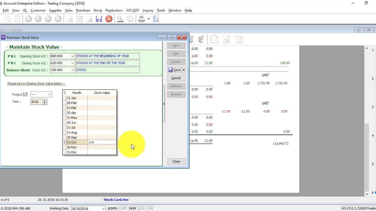 SQL Accounting Software Tutorial 040 Maintain Stock Value