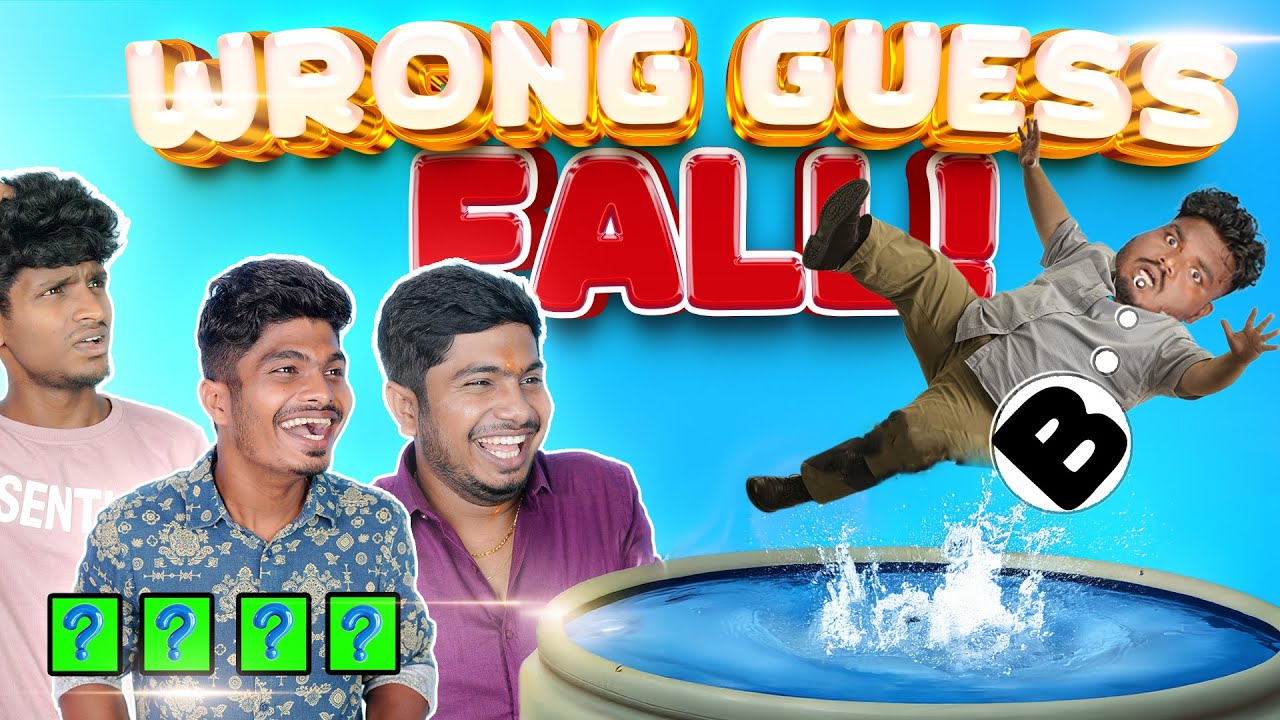 Guess the Word or Fall in the water!! 🤣🙀 | Hilarious Punishment Challenge 😱💀 | #pongal #youtube
