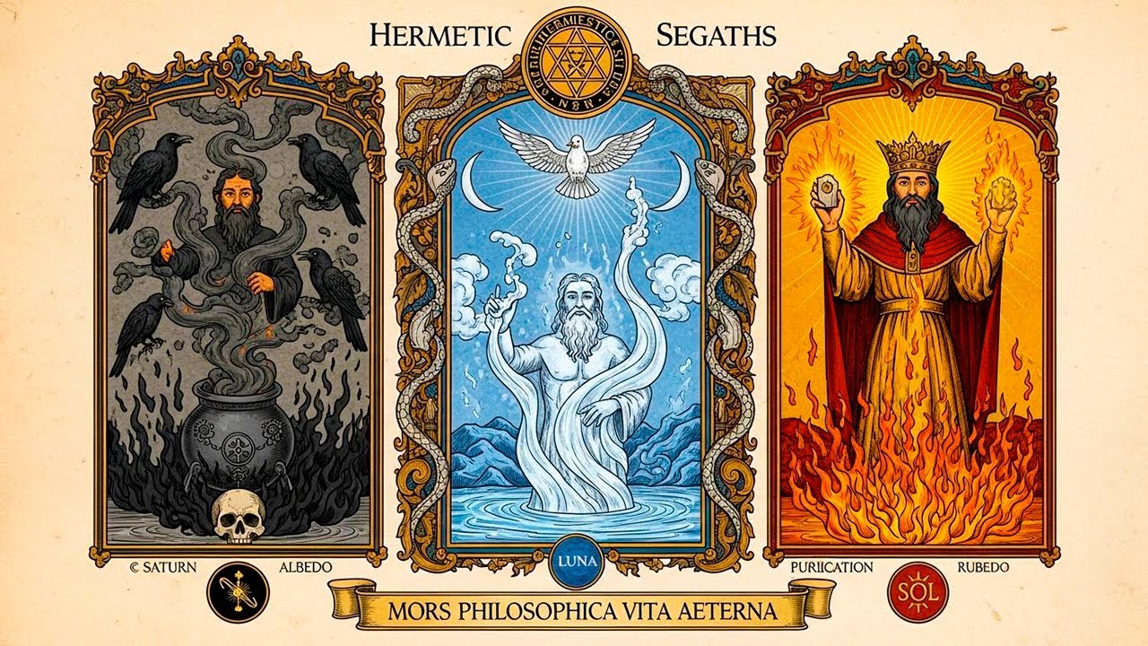 The Hermetic Seal — The 3 Philosophical Deaths That Birth the Immortal Self (Jung + Alchemy)