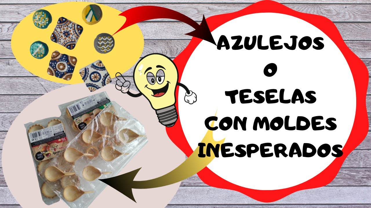 AZULEJOS O TESELAS con MOLDES DE ENVASES /Diy crea objetos con azulejos-teselas/MAKE TILES