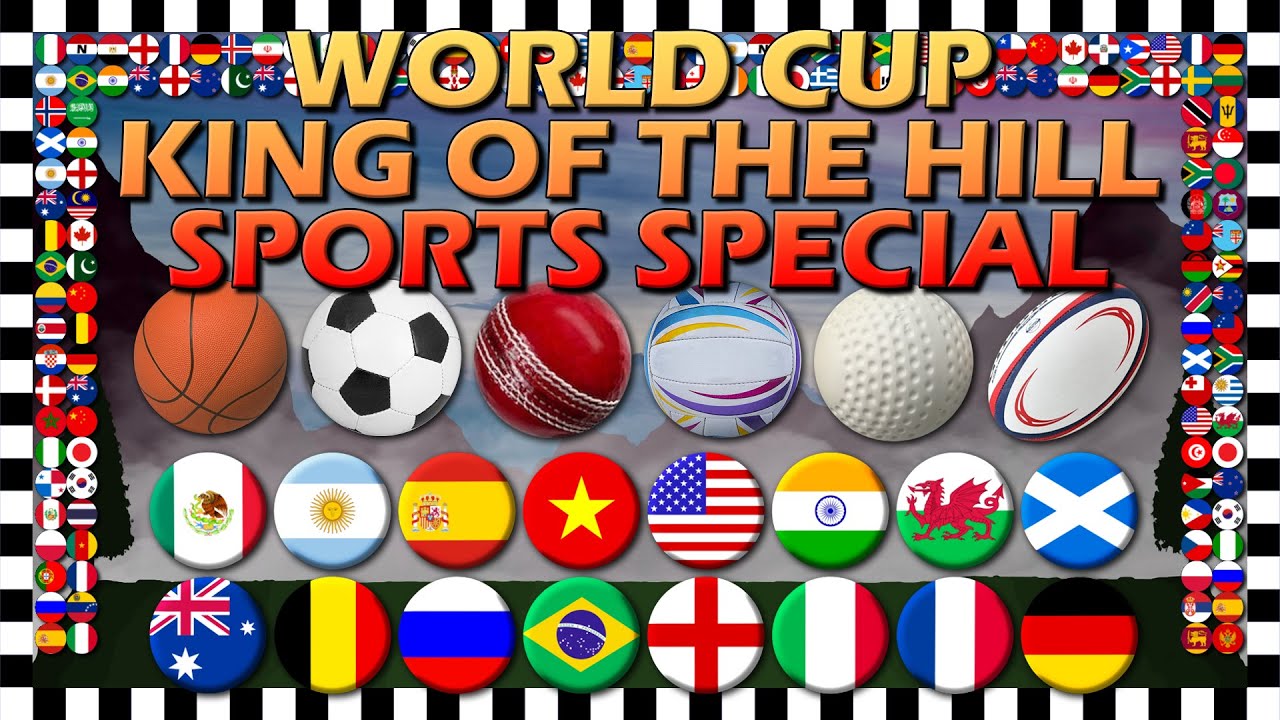 World Cup King of the Hill Sports Special - Marble Race Algodoo
