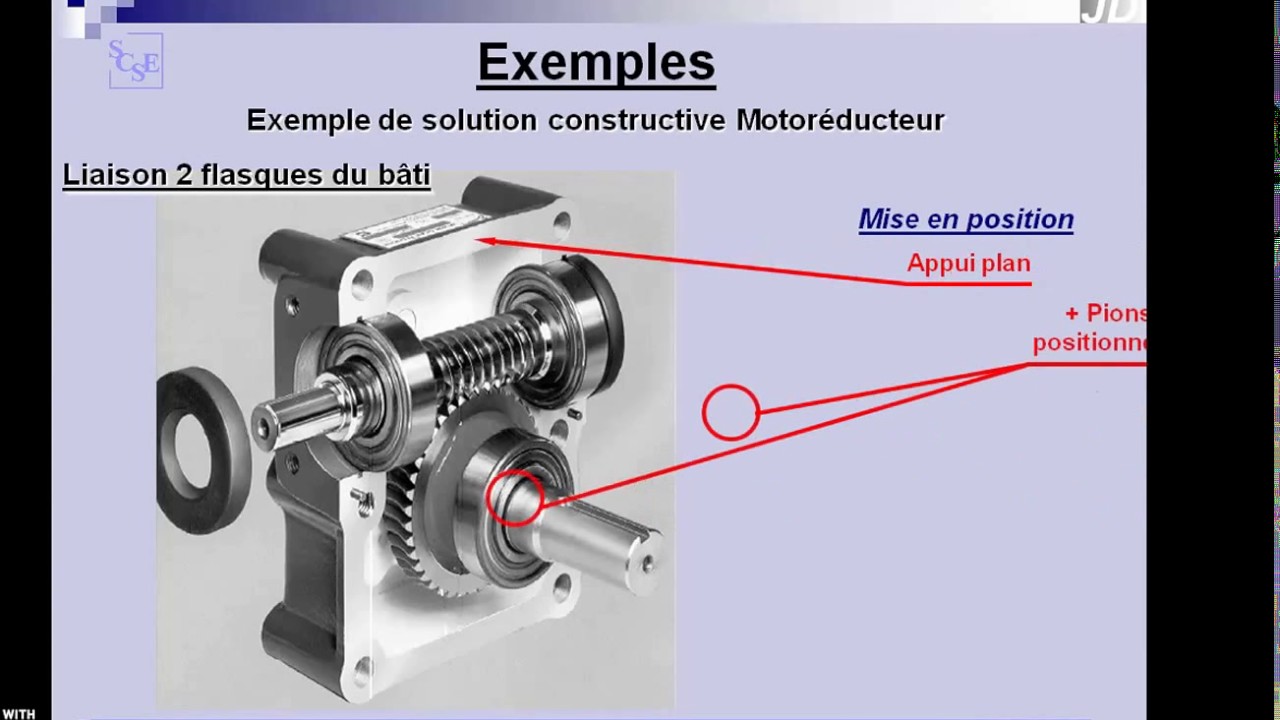 Cours liaisons mécaniques  : mip et map, guidage en rotation./ translation.. partie 1