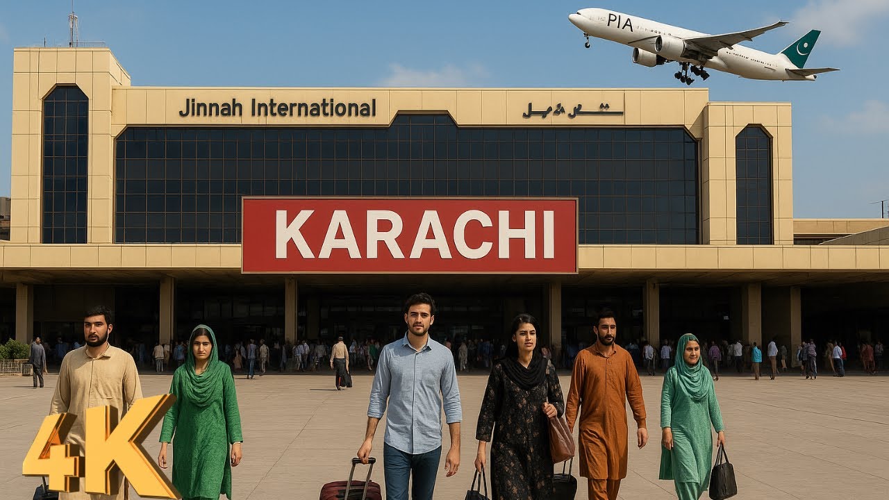 Karachi Airport🇵🇰|| Jinnah International Airport || 4K drive