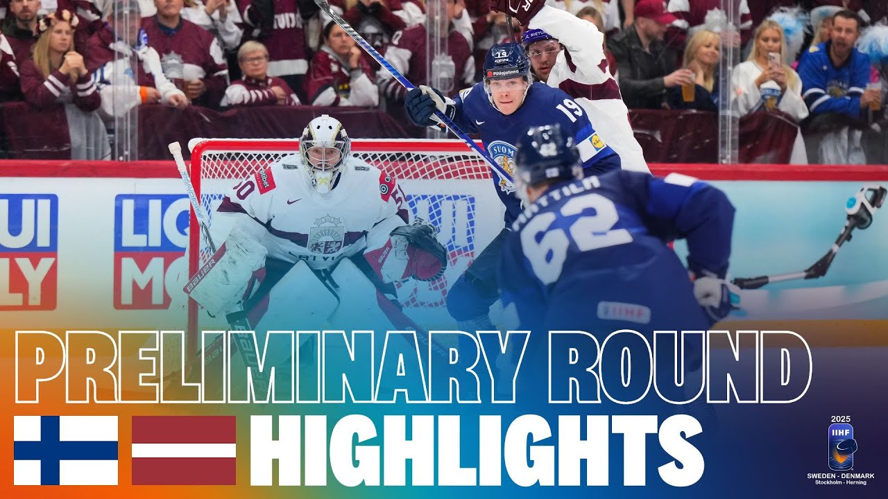 Highlights: FINLAND vs LATVA | 2025 #MensWorlds #IIHF