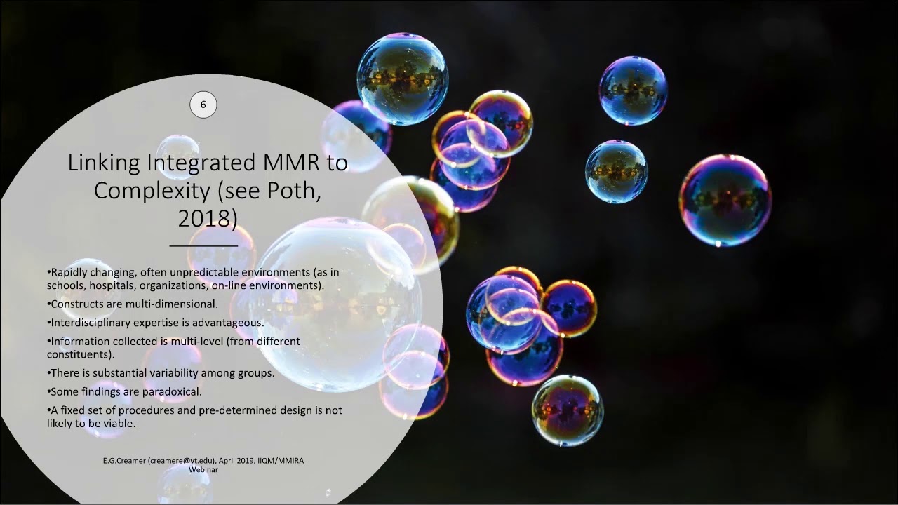 Mixed Methods Webinar Series - Building an Integrated Mixed Methods Research Design