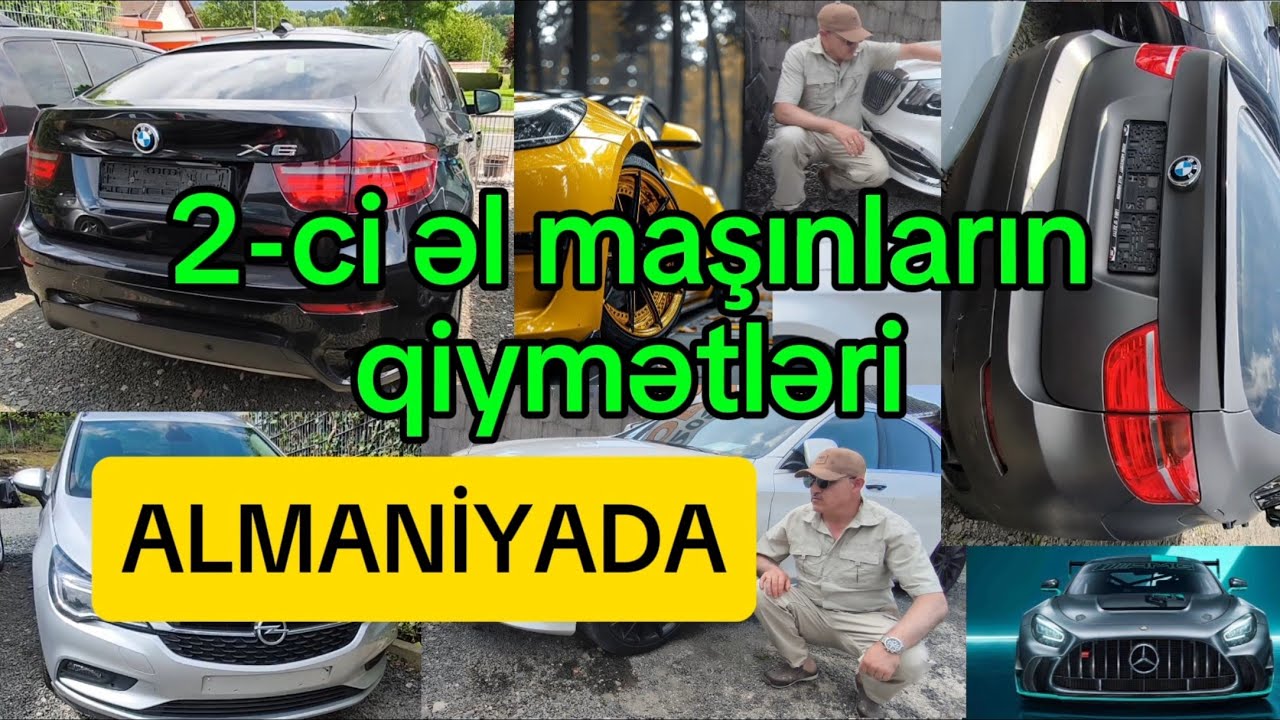 Almaniyada qarışıq avtomobillərin qiymətləri və vəziyyətləri. 🙋