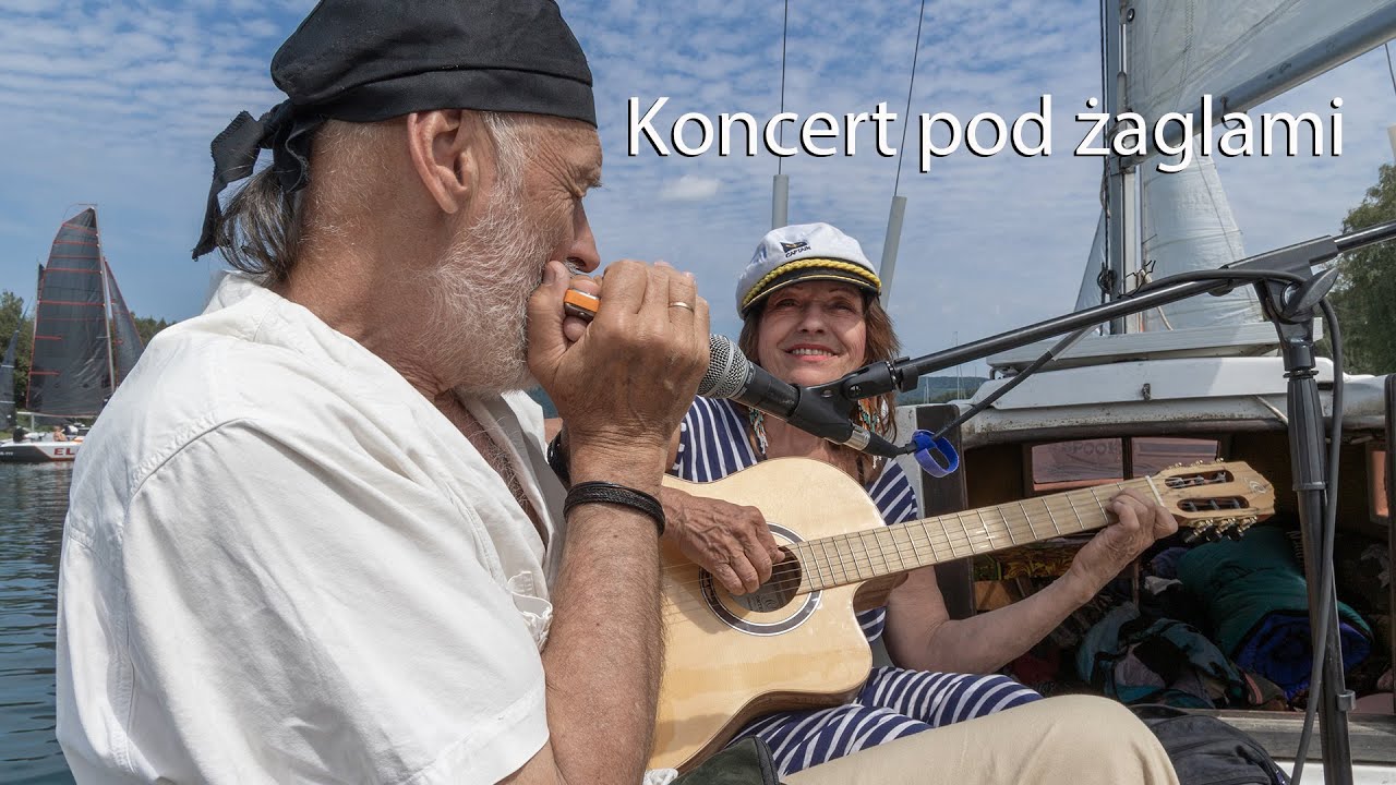 Koncert pod żaglami. Maria Lamers - Samotny jacht. Harmonijka - Włodek Biliński, Live, Bieszczady