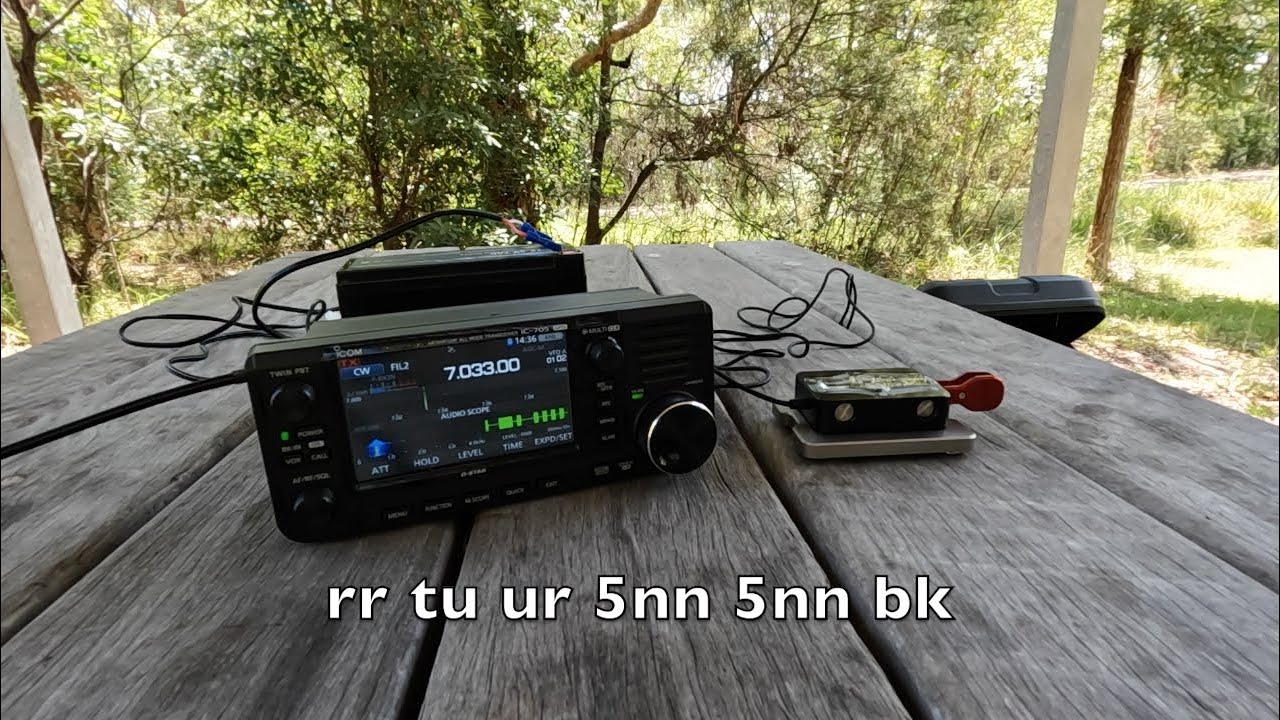 Portable CW using Icom IC-705 - WWFF park activation
