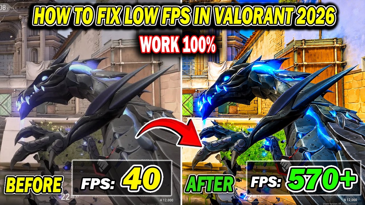 How To Fix Low FPS in Valorant For Low End PC or Laptop (2026) | Boost Valorant FPS 2026