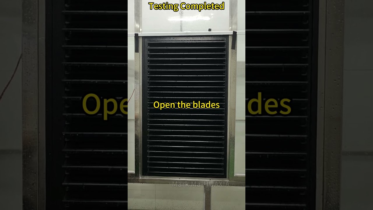 Waterproof Test(IP55+IP54) for Electric Ventilation Louver (Air Cooling)  #aircooling #hvac