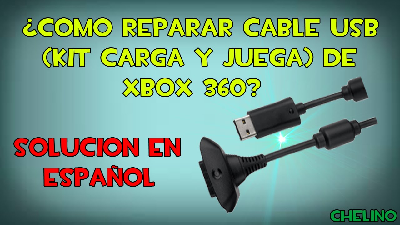Como Reparar Cable USB (kit carga y juega) | XBOX 360 | (EN ESPAÑOL)
