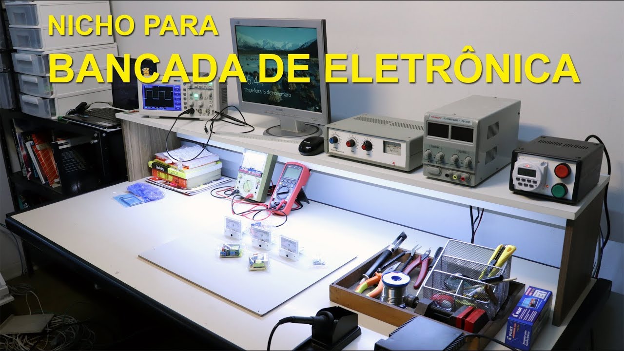 Como fazer um nicho para bancada de eletrônica ou oficina