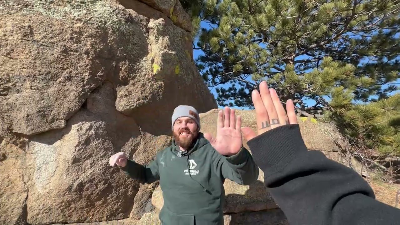 Outdoor boulder sesh