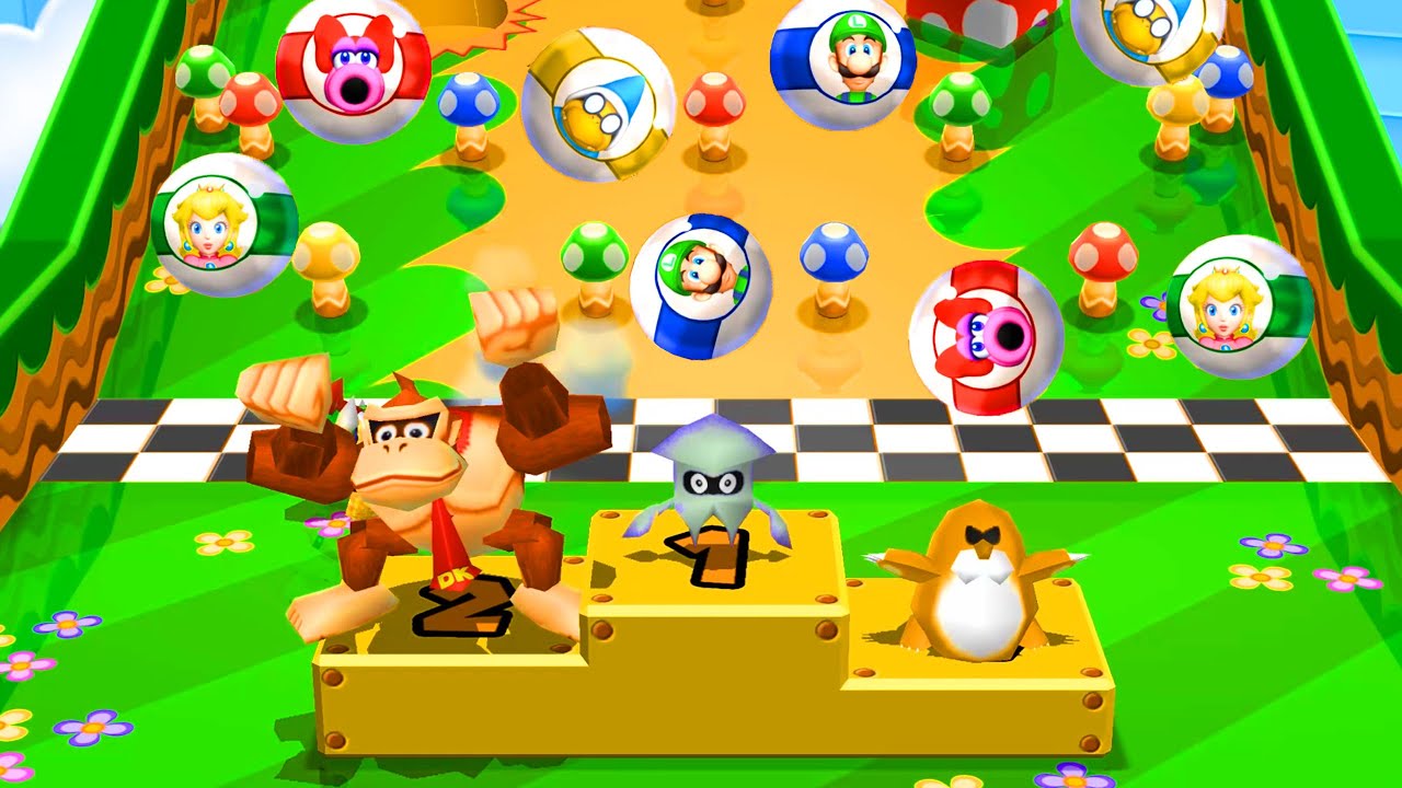 Mario Party 9 Garden Battle  - Blooper vs mr blizzard vs Monty Mole (Master Difficulty) #MarioGame