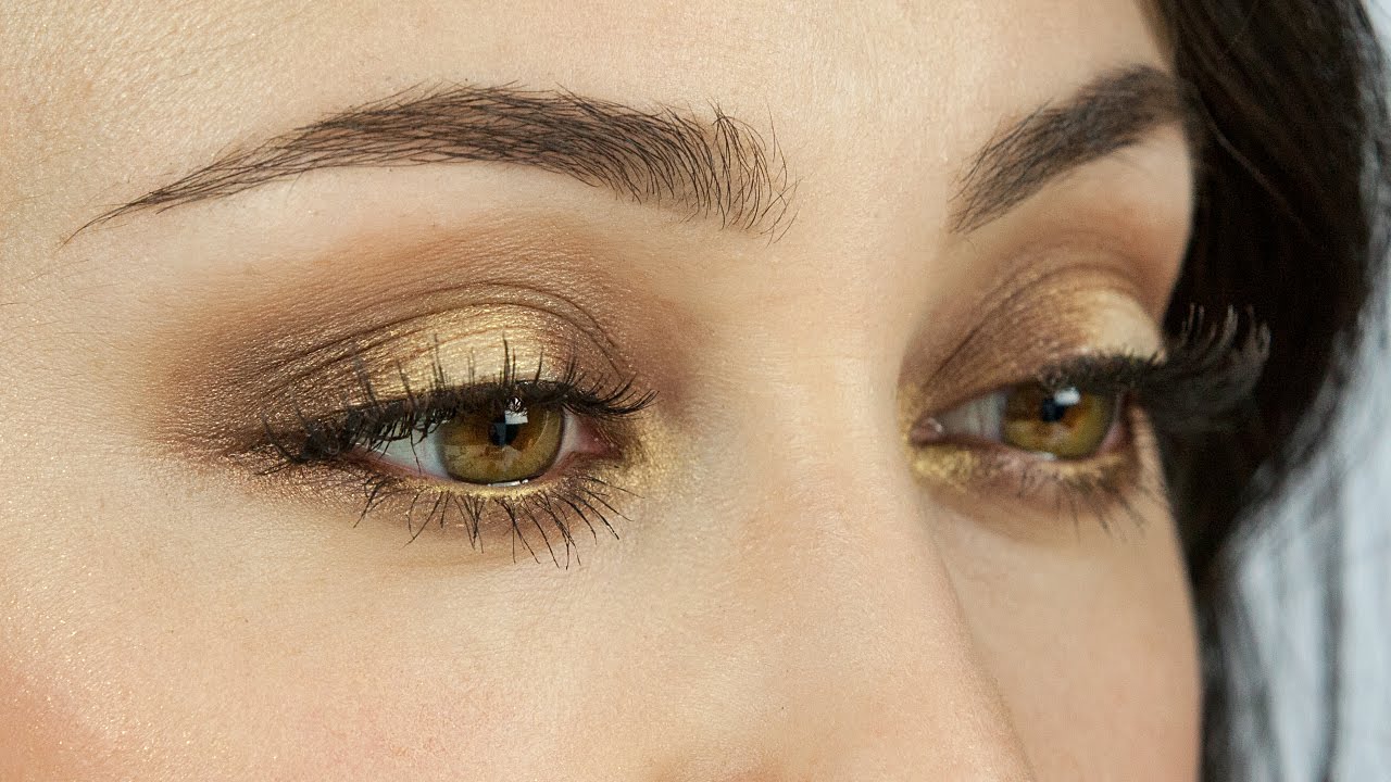 Gold/Braune smokey eyes Make-Up Tutorial by Hatice Schmidt