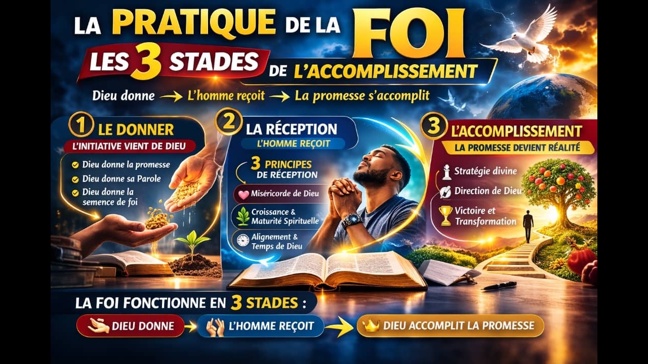 14 JOURS DE JEȖNE ET PRIÈRE (Jour 12)🔥LA PRATIQUE DE LA FOI - LES 3 STADES DE LA FOI