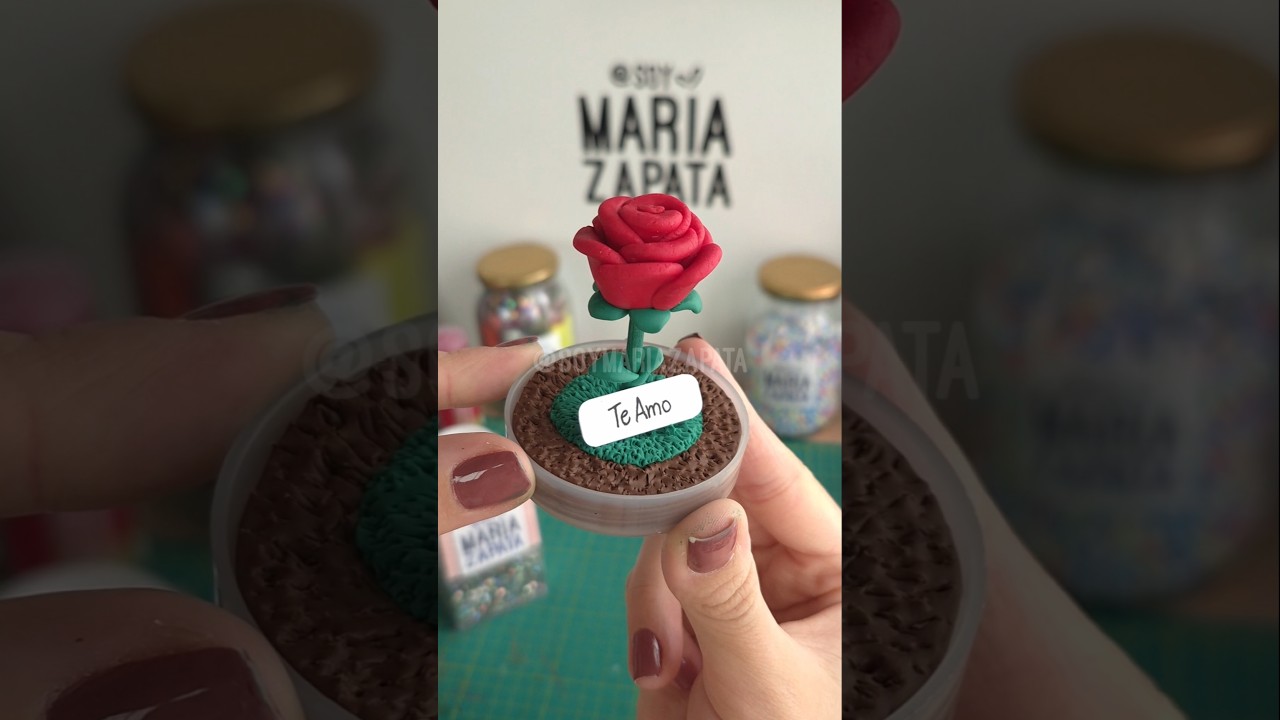 Manualidad con Porcelanicron 🌹 #rosas #rosaseternas #flores #porcelanicron #manualidades #diy