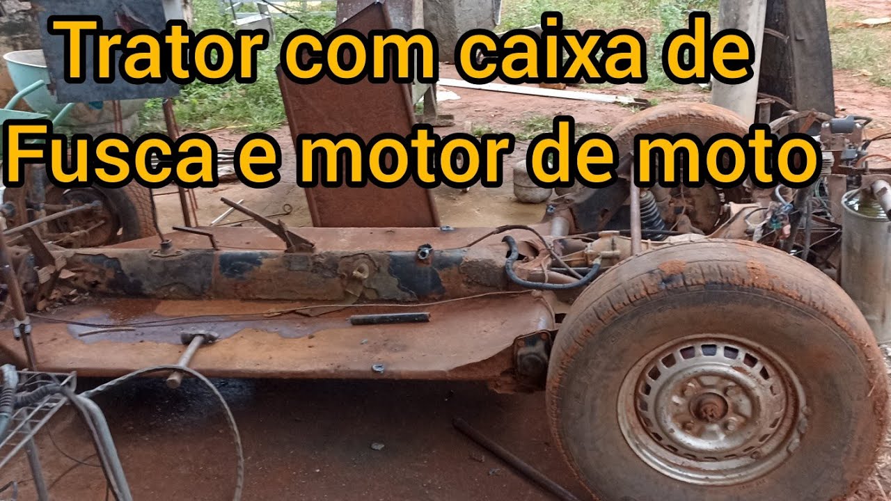 Vou fazer um trator com uma caixa de marchas do Fusca e motor de Moto 200 cilindradas