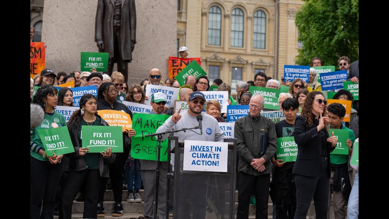 Hundreds of advocates rally for clean power and reliable transit