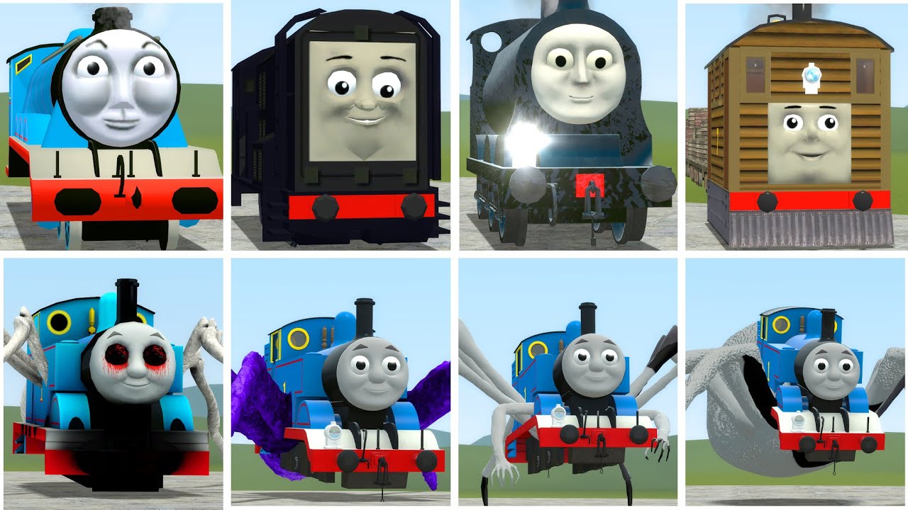 ALL New Update Cursed Thomas and Friends,Train Monster Battle in Garry's Mod