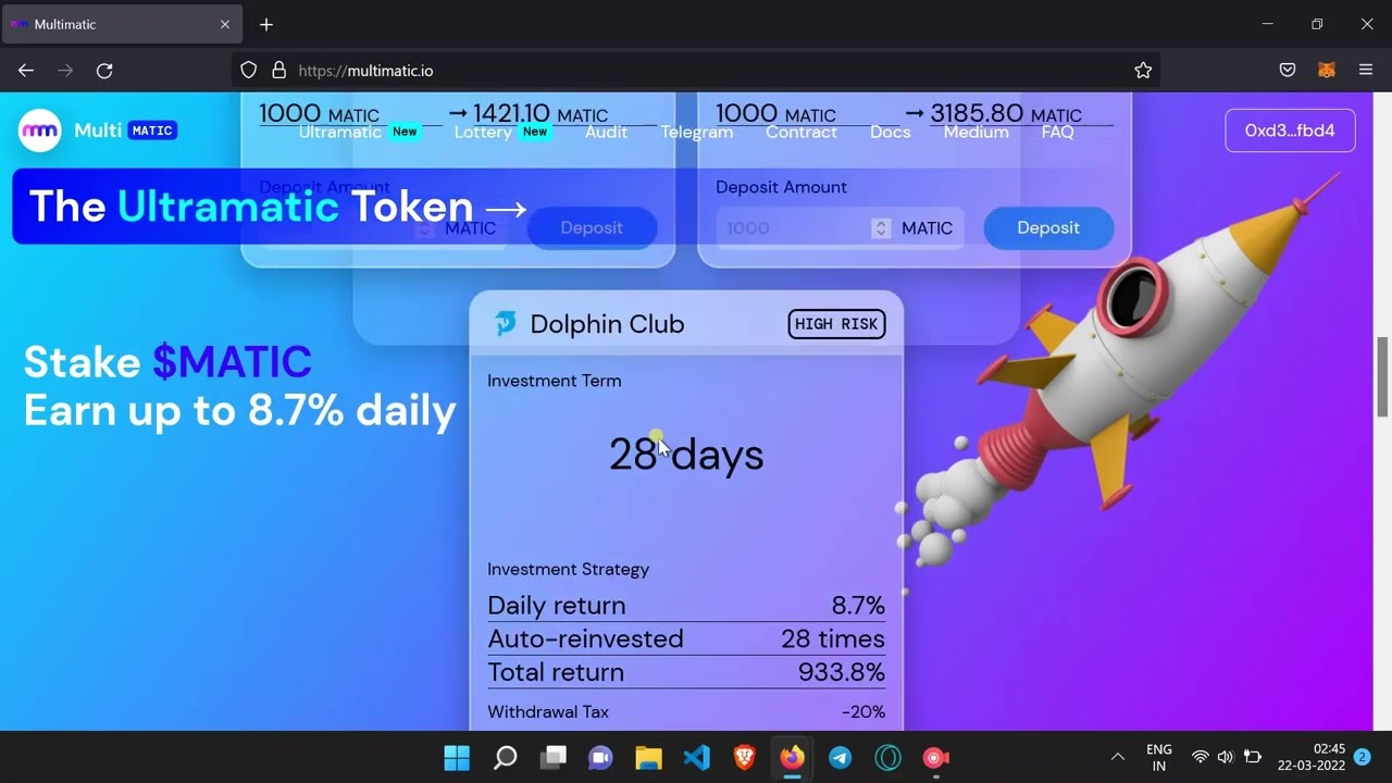 Multimatic.io withdrawal issue solved!!! Matic ROI dapps