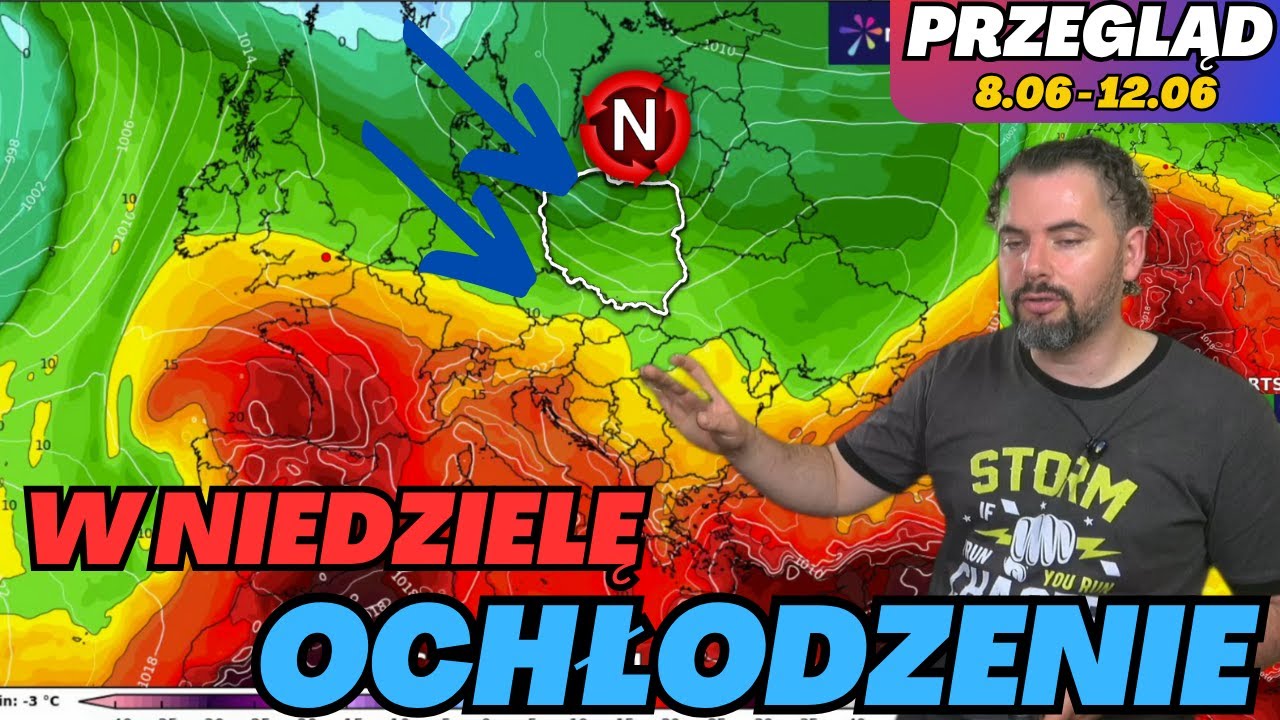 Ochłodzenie od niedzieli. Uspokojenie pogody i spadek temperatur.