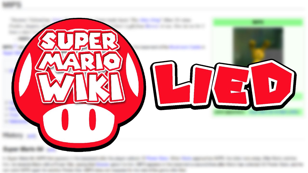 Как Super Mario Wiki мне солгала