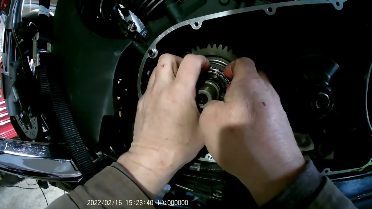 Flywheel Retaining Ring Starter Drive Gear and Starter Drive Clutch Bearing removal and install
