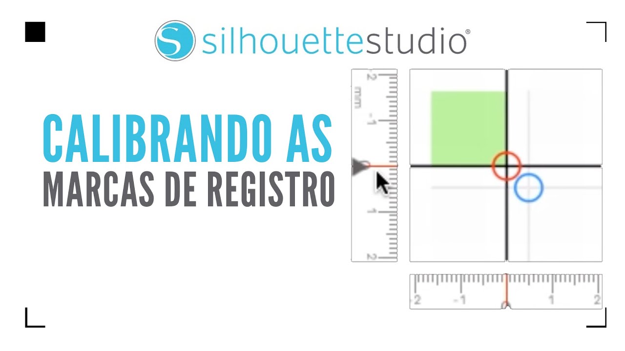 Calibrado a marca de registro da Silhouette Studio