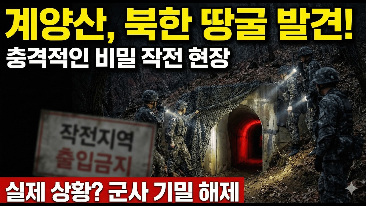 인천 계양산 북한군 땅굴 발견! 대한민국 특수부대가 발견한 인천 계양산의 북한 땅굴, 그리고 그 땅굴안에서 벌어진 북한군과의 치열한 사투!