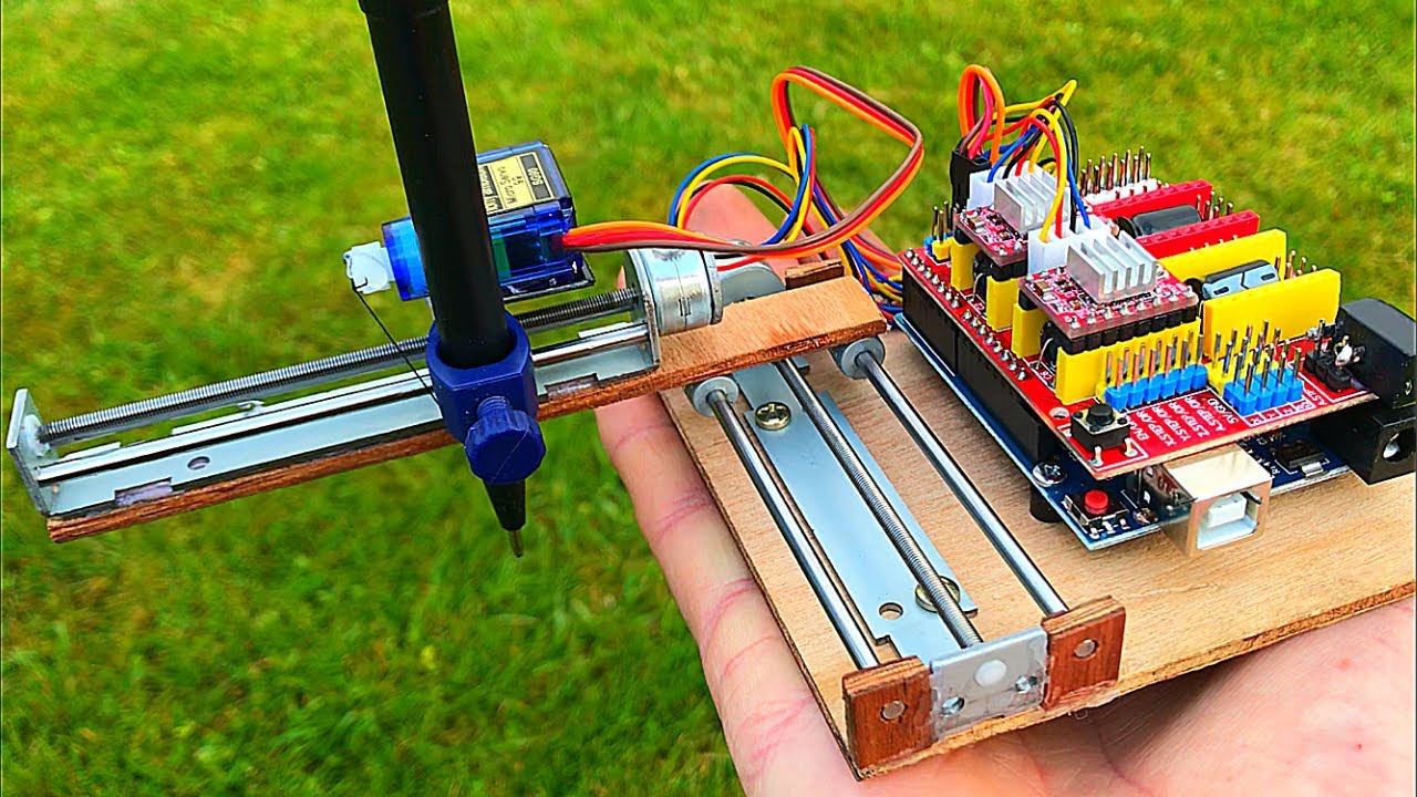 How to make Mini CNC Drawing Machine | Arduino Project