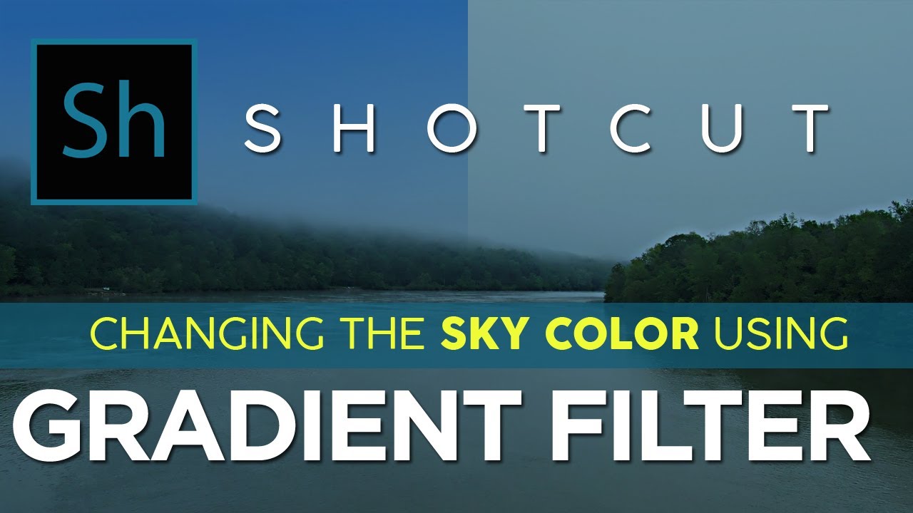 How to Use the Gradient Filter in Shotcut - Sky Replacement Tutorial