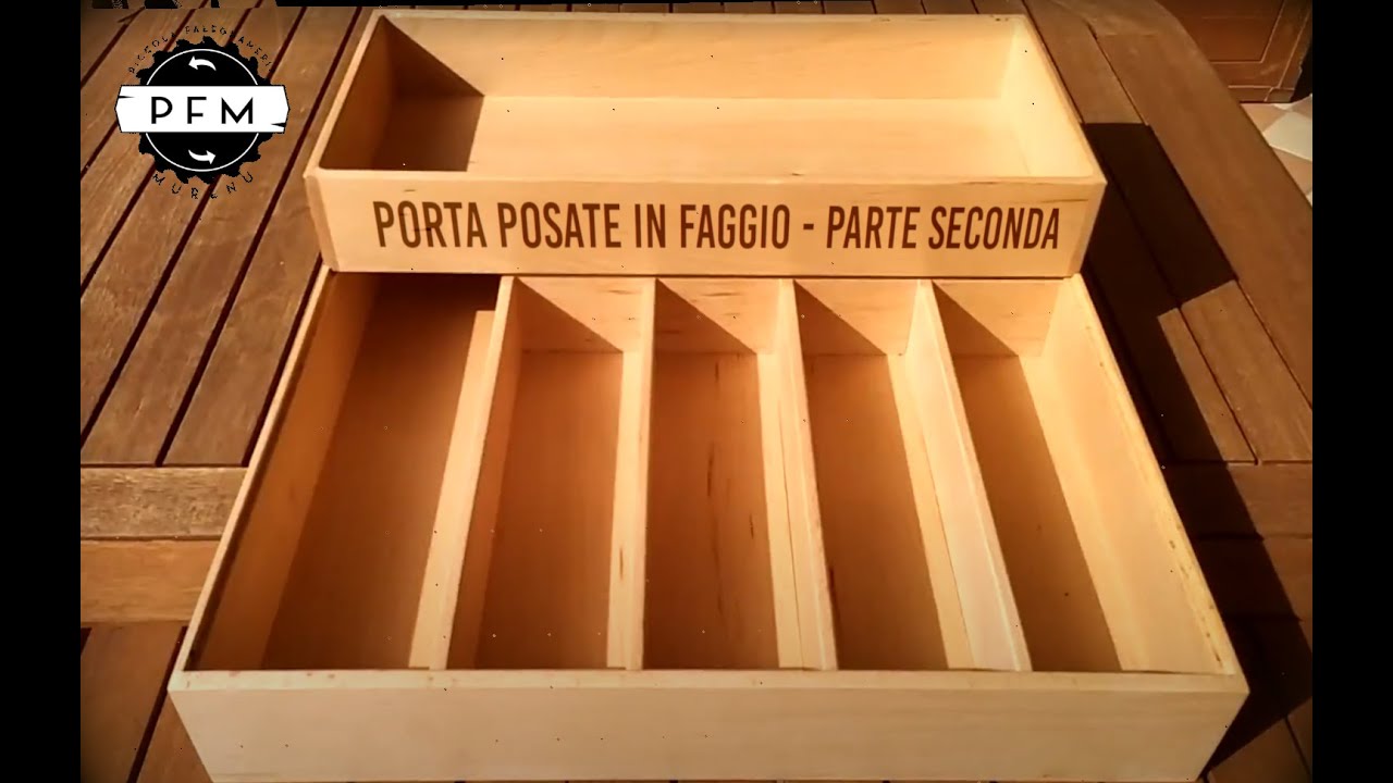 Porta posate per cassetto di cucina in faggio massello fai da te - seconda parte