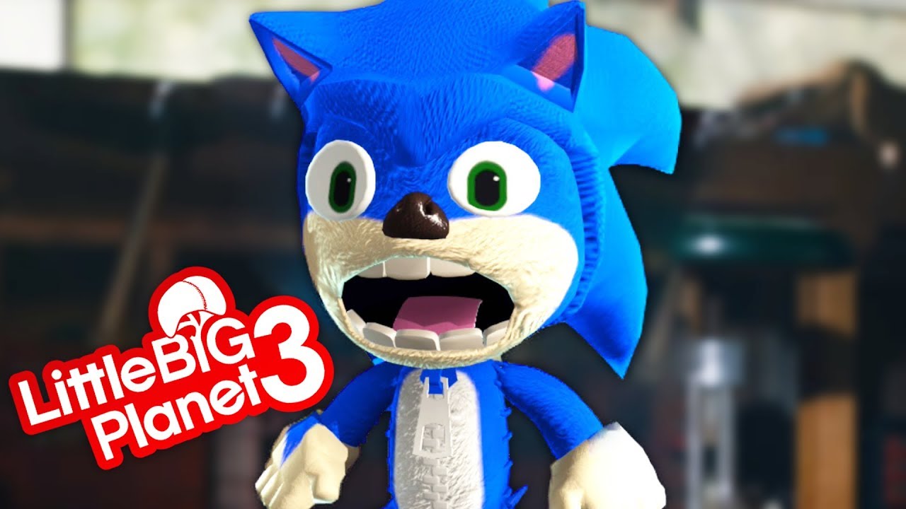 Free Sonic The Hedgehog Movie Costume - LittleBigPlanet 3 PS4 Gameplay