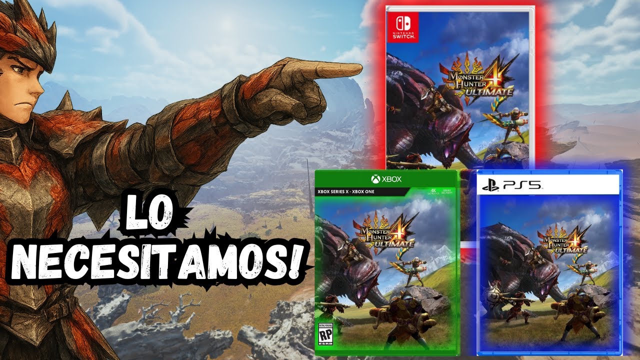¡NECESITAMOS un REMASTER de Monster Hunter 4 Ultimate! (y 3U)