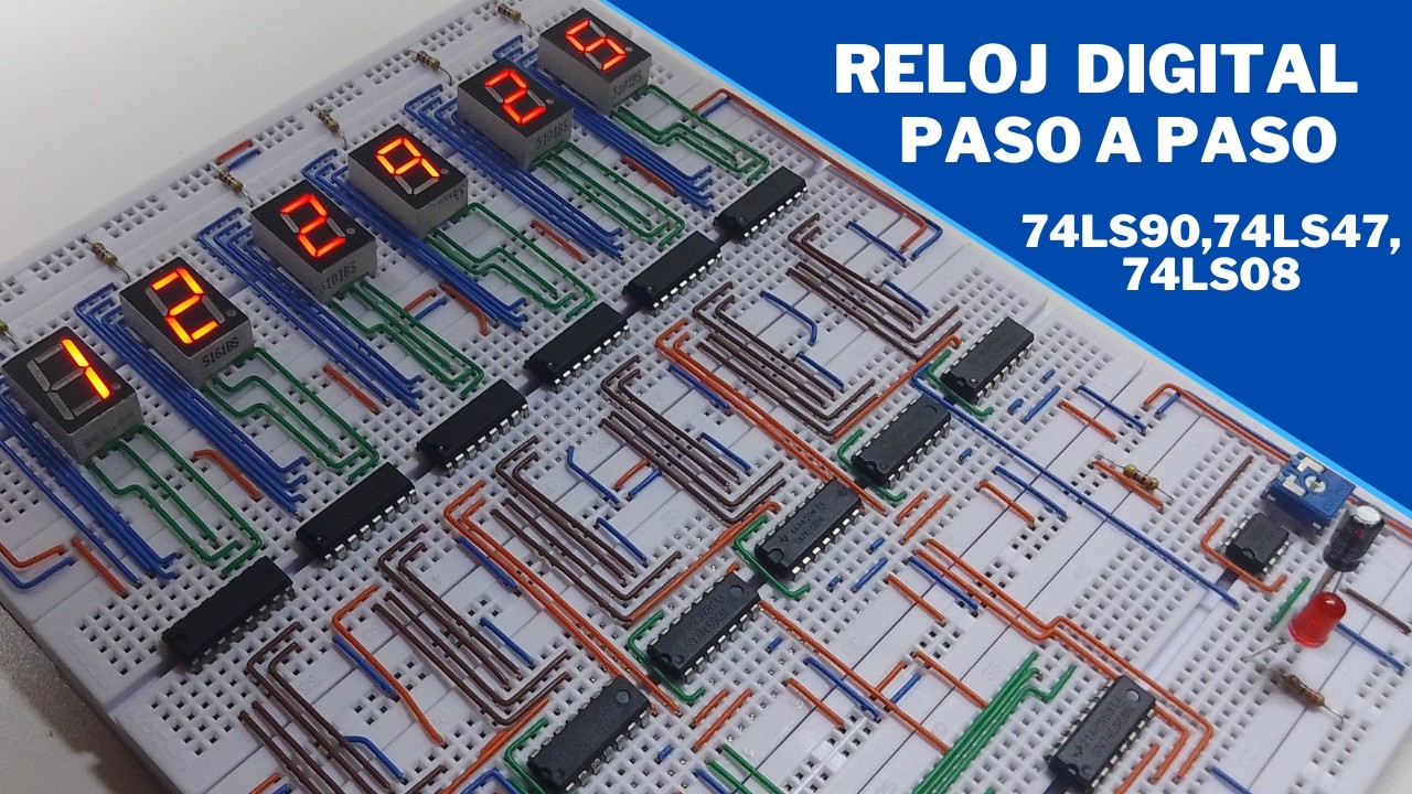 COMO HACER reloj DIGITAL - con(74LS90 Y 74LS47)