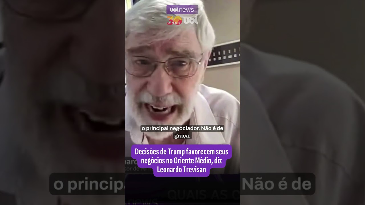 Decis&otilde;es de Trump favorecem seus neg&oacute;cios no Oriente M&eacute;dio, diz Leonardo Trevisan