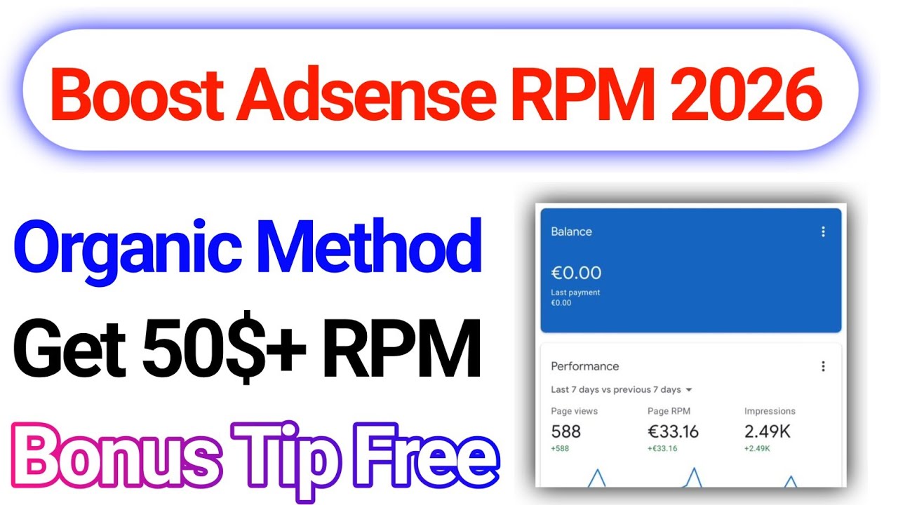 How to Increase AdSense RPM in 2026 | Low AdSense RPM? Fix It in 2026