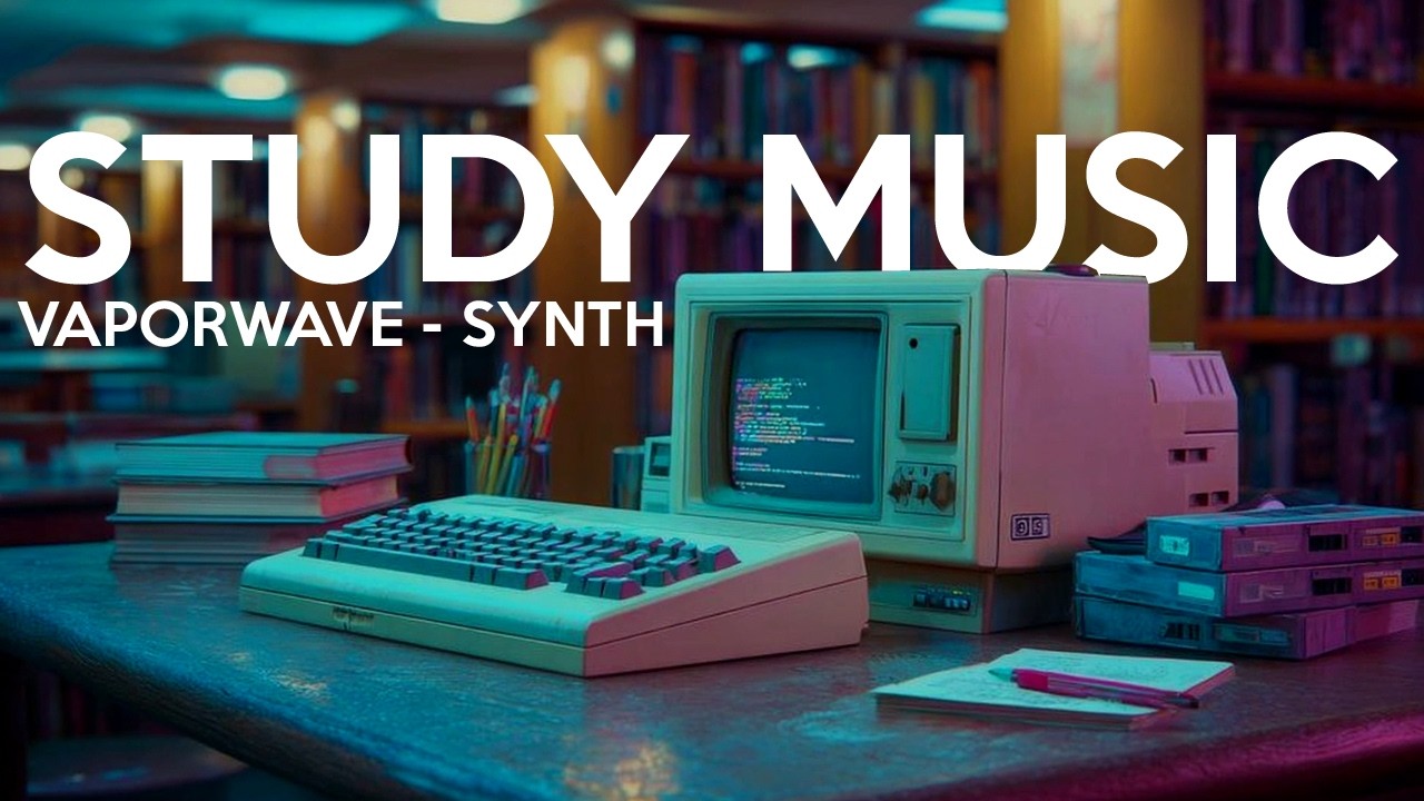 Study Music Focus Music | Vaporwave Synth Music for Studying, Focus & Concentration | 80&rsquo;s Library