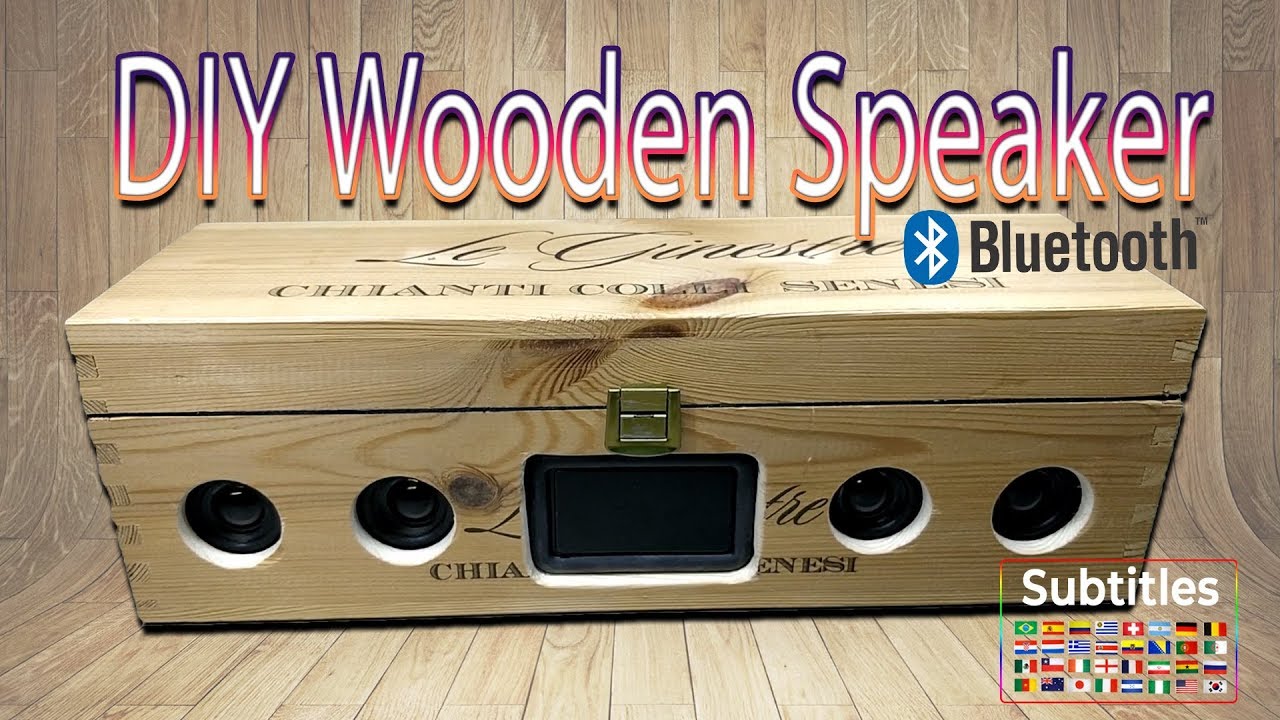 DIY Wooden Speaker Bluetooth | Altoparlante Bluetooth fai da te in legno | SUBTITLE
